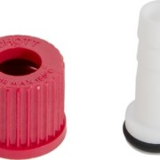 Tampa de rosca GL 18 com conector verde-oliva - tampa_de_rosca_gl18_com_conector_verde-oliva
