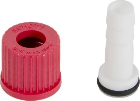 Tampa de rosca GL 18 com conector verde-oliva
