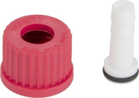 Tampa de rosca GL 25 com conector verde-oliva